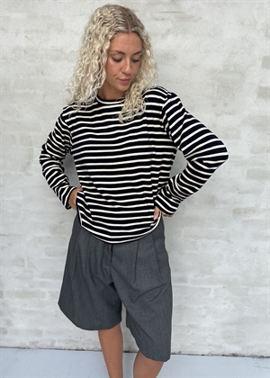 Nete stripe bluse Navy/Offwhite Boii Studios 